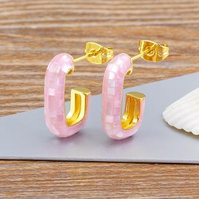 Nidin Fashion Natural Shell Earrings 4 Colors Women Luxury Elegant Cubic Zirconia Hoops Ear Buckle Trendy Jewelry Wedding Gift рожевий
Nidin Fashion Natural Shell Earrings 4 Colors Women Luxury Elegant Cubic Zirconia Hoops Ear Buckle Trendy Jewelry Wedding Gift рожевий