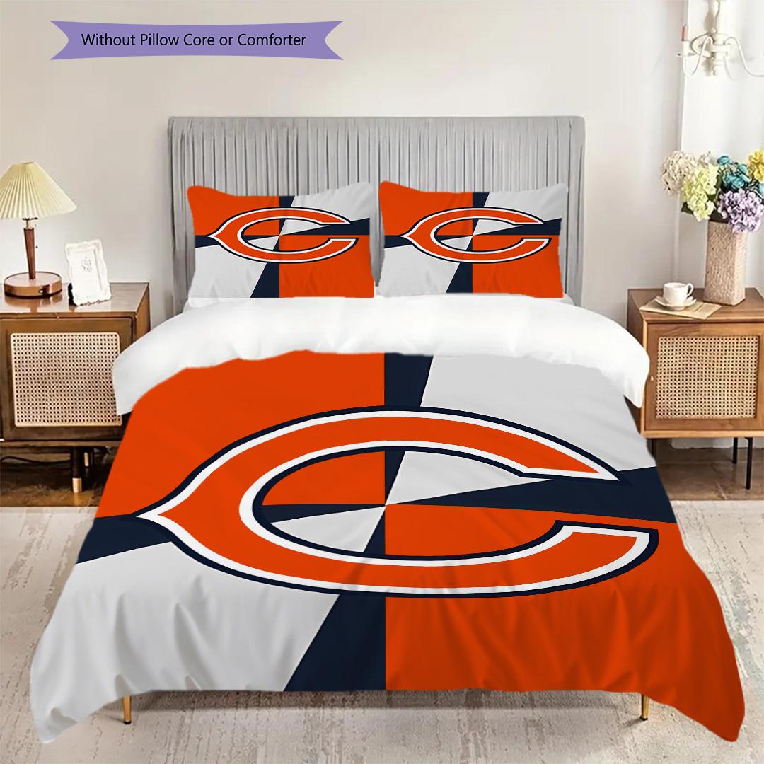 Chicago Bears Pattern Bedding Quilt Set Quilt Cover Pillowcase Home Decoration Birthday Gift (1 * duvet cover + 2 * pillowcase, without core) 135x200cm
Chicago Bears Pattern Bedding Quilt Set Quilt Cover Pillowcase Home Decoration Birthday Gift (1 * duvet cover + 2 * pillowcase, without core) 135x200cm