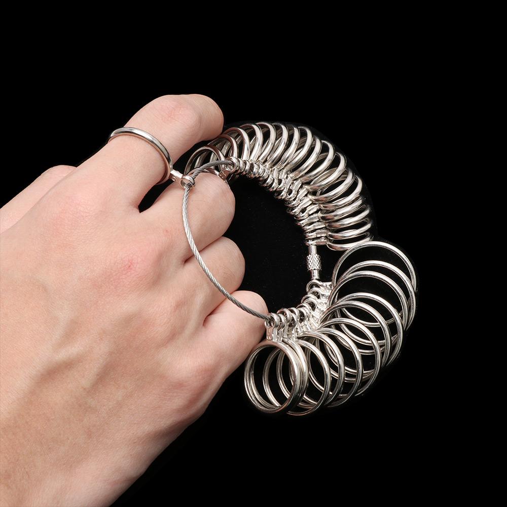 Rings 31 Pieces Metal Ring Sizer Set Finger Size Measurer Ring Measurement Tool Jewelry Supplies
Rings 31 Pieces Metal Ring Sizer Set Finger Size Measurer Ring Measurement Tool Jewelry Supplies