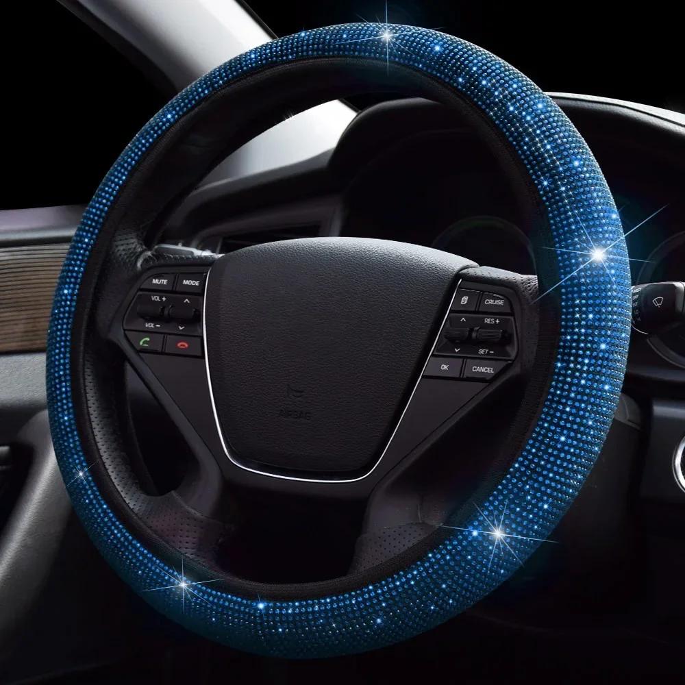 38 см универсальный автомобиль внедорожник дышащий противоскользящий блестящий чехол на руль со стразами для женщин и девушек с кристально-бриллиантовым блеском синий
38 см универсальный автомобиль внедорожник дышащий противоскользящий блестящий чехол на руль со стразами для женщин и девушек с кристально-бриллиантовым блеском синий