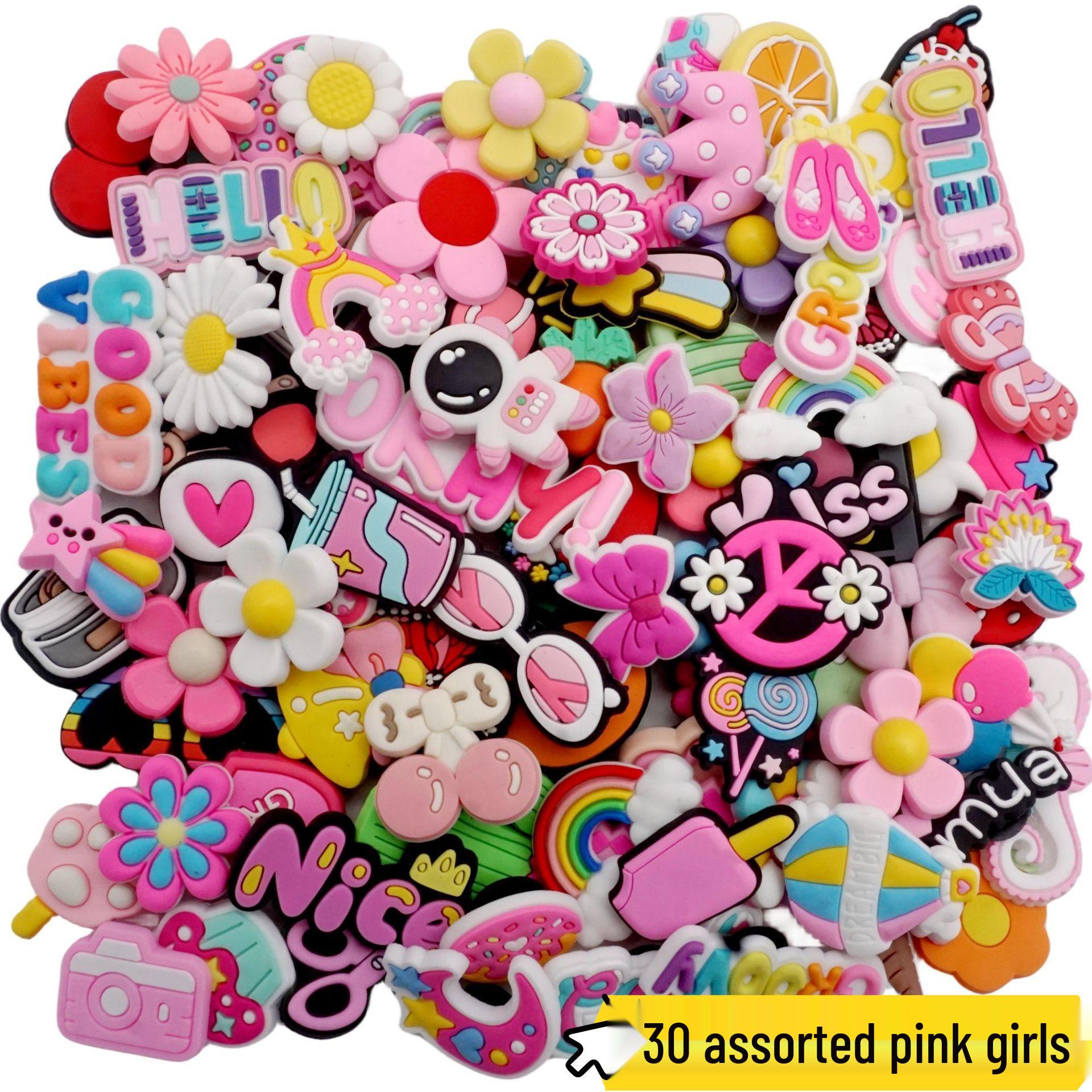 100 шт. 3D Шарми для взуття Croc з пряжками - Аксесуари та прикраси для взуття DIY
100 шт. 3D Шарми для взуття Croc з пряжками - Аксесуари та прикраси для взуття DIY