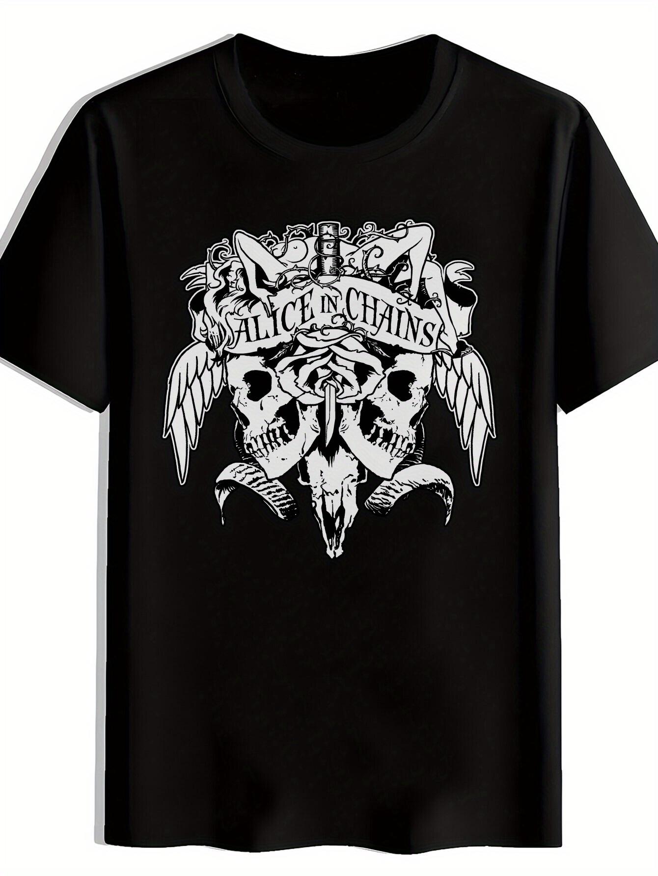 Vintage Rock Band Graphic T-shirt - Slave of Chains Skull & Feather Design XXXL
Vintage Rock Band Graphic T-shirt - Slave of Chains Skull & Feather Design XXXL