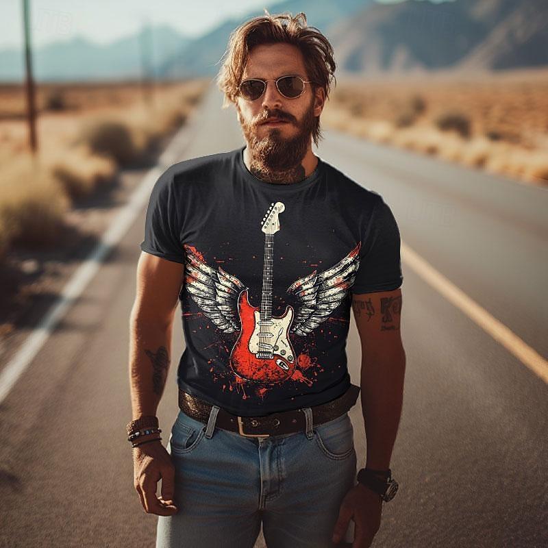 Men s Guitar Shirt T Shirt Short Sleeve T shirt 3D Print Crew Neck Shirt Vacation Retro Vintage Street Daily Black 1 Black White XL
Men s Guitar Shirt T Shirt Short Sleeve T shirt 3D Print Crew Neck Shirt Vacation Retro Vintage Street Daily Black 1 Black White XL