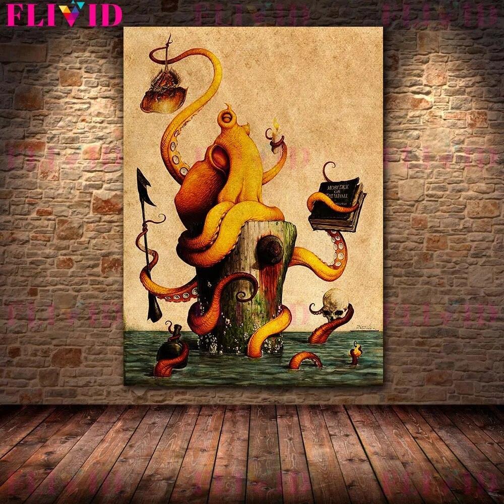 Mr.Octopus Holiday винтажная настенная живопись на холсте земная жизнь морских монстров художественный постер и принт домашний декор без рамки 21*30cm
Mr.Octopus Holiday винтажная настенная живопись на холсте земная жизнь морских монстров художественный постер и принт домашний декор без рамки 21*30cm