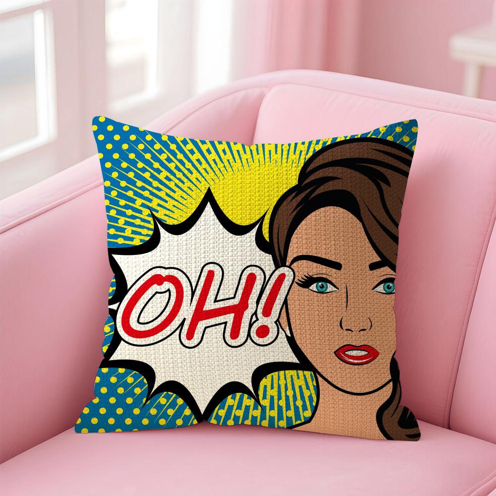 Fashion POP Comic Portrait Cushion Cover Natural Linen Pillow Case DoubleSided Print Decorative Sofa Pillowcase Home Decor Gift 30x30cm
Fashion POP Comic Portrait Cushion Cover Natural Linen Pillow Case DoubleSided Print Decorative Sofa Pillowcase Home Decor Gift 30x30cm