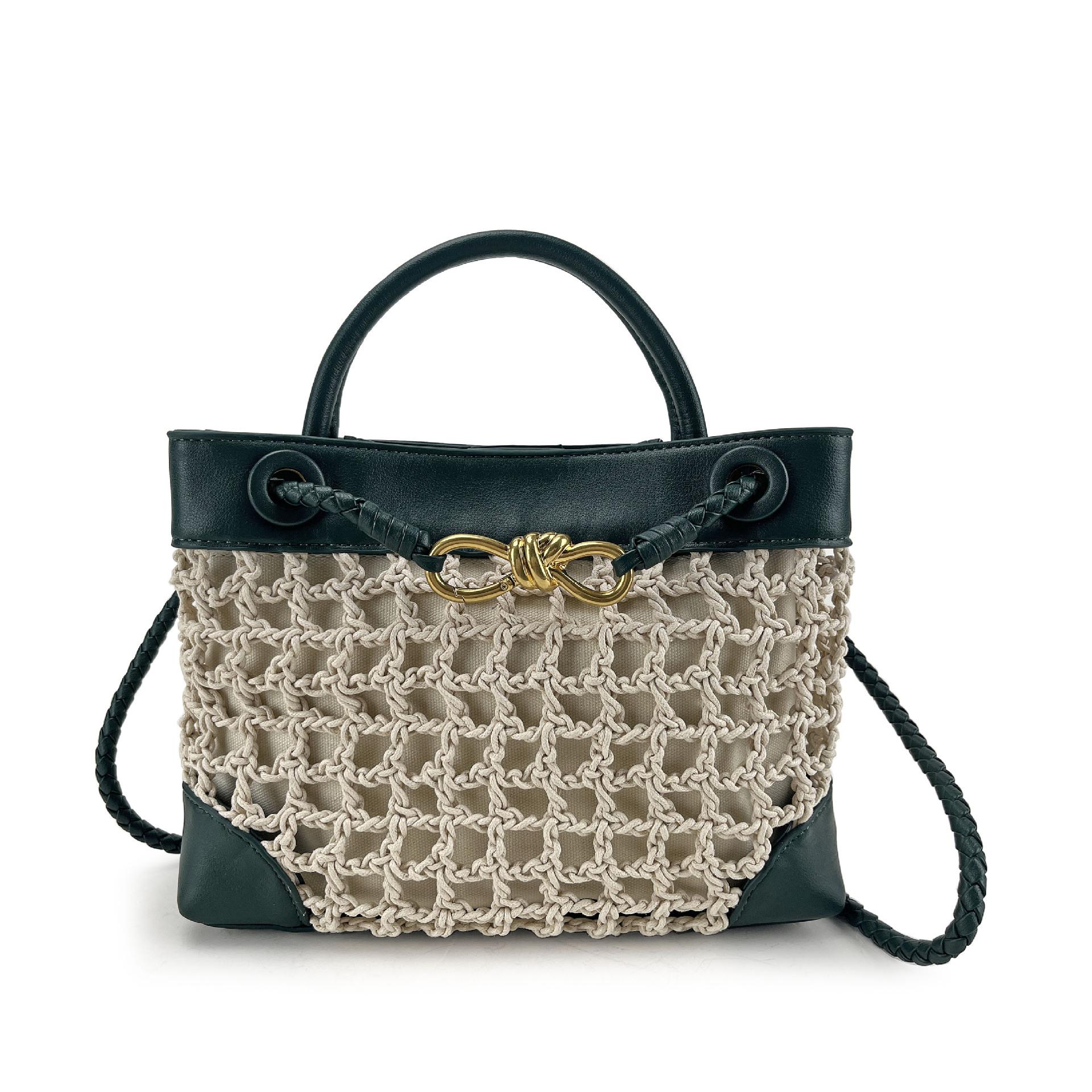 2026 Metal Butterfly Eight Character Buckle Hand Woven Two-layer Cowhide With Cotton Rope Mother Tote Bag Single Shoulder Crossbody 25x20x9cm темно-зелений колір
2026 Metal Butterfly Eight Character Buckle Hand Woven Two-layer Cowhide With Cotton Rope Mother Tote Bag Single Shoulder Crossbody 25x20x9cm темно-зелений колір