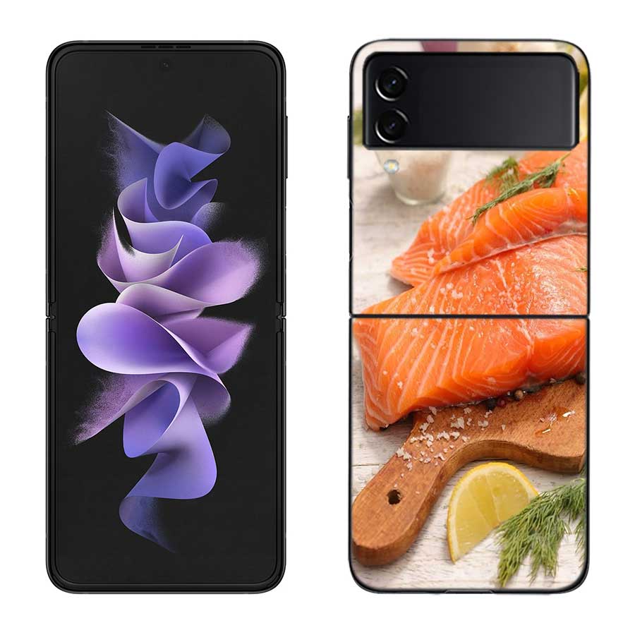 Salmon Sashimi Phone Case For Samsung Z Flip 7 6 5G Galaxy Z Flip 5 4 3 Black Hard Cell Cover Luxury PC Shell Coque Samsung Z Flip 6 5G
Salmon Sashimi Phone Case For Samsung Z Flip 7 6 5G Galaxy Z Flip 5 4 3 Black Hard Cell Cover Luxury PC Shell Coque Samsung Z Flip 6 5G