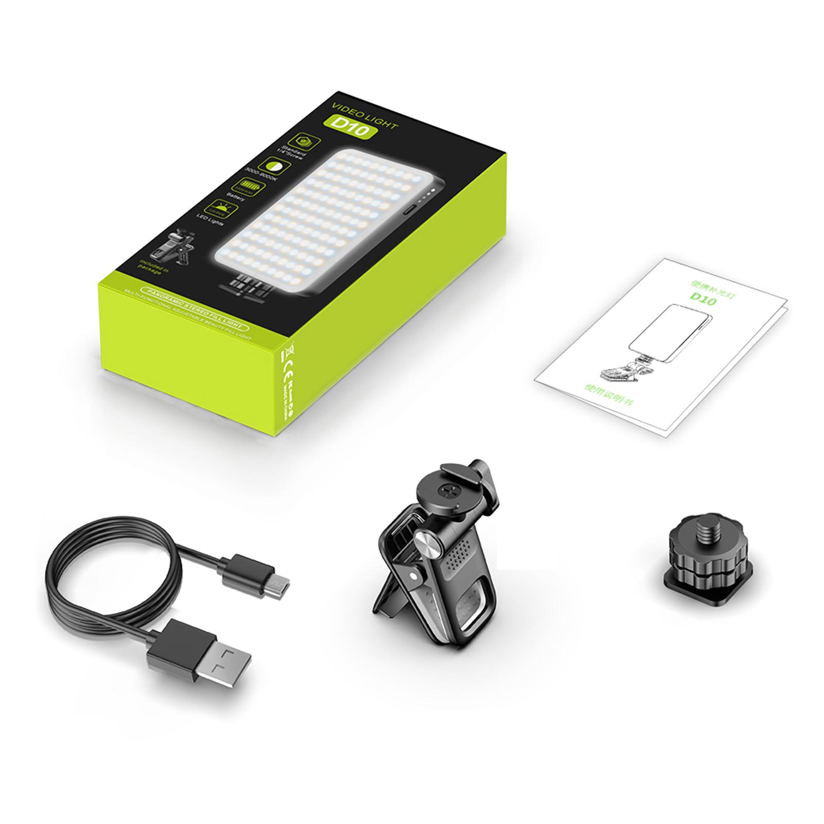 Карманный светодиодный видеосветильник Видеосветильник заполняющий светодиодный 2500K-9000K Диммируемый конференц-светильник для компьютера чёрный
Карманный светодиодный видеосветильник Видеосветильник заполняющий светодиодный 2500K-9000K Диммируемый конференц-светильник для компьютера чёрный