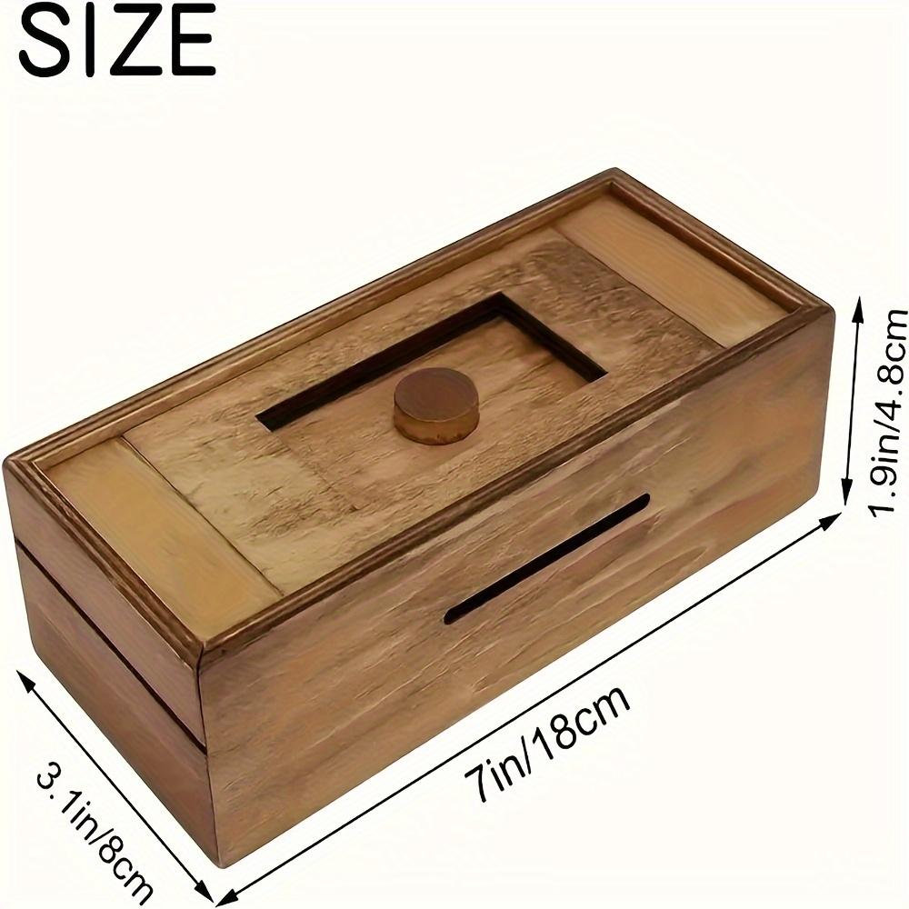 1pcs Wooden Puzzle Money Box with Secret Compartment for Adults Christmas Gift Suitable for Birthday Surprise Gift Money Box 18x8x4.8cm коричневий
1pcs Wooden Puzzle Money Box with Secret Compartment for Adults Christmas Gift Suitable for Birthday Surprise Gift Money Box 18x8x4.8cm коричневий