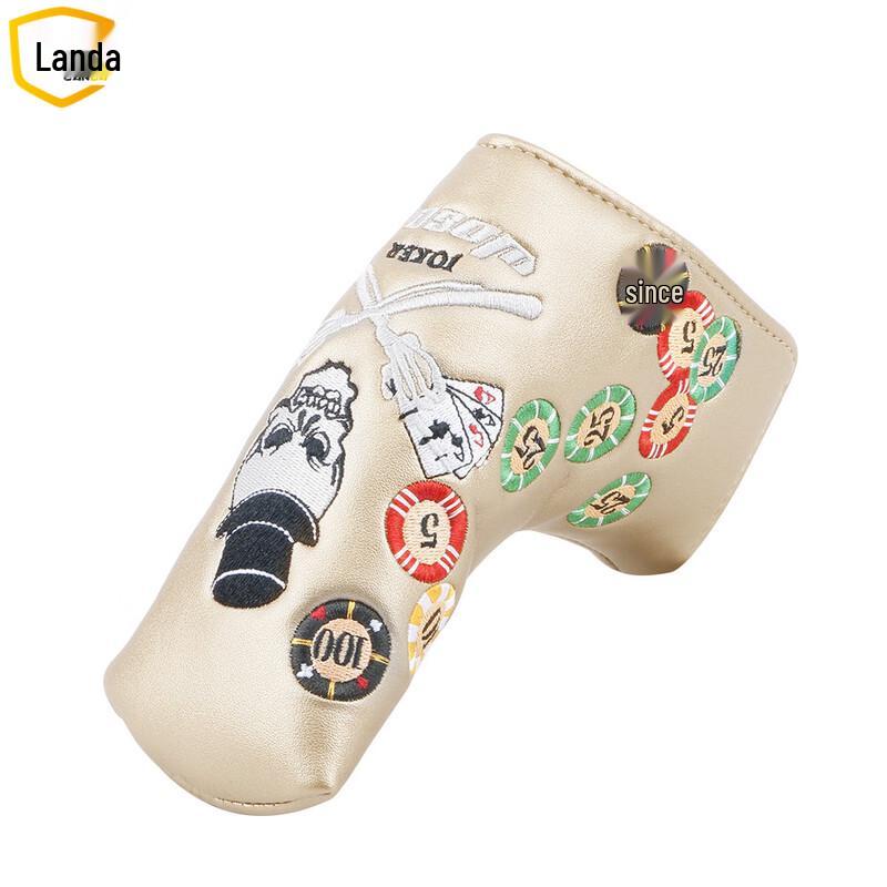 Landa Golf Putter Headcover (Skull Poker Pattern)
Landa Golf Putter Headcover (Skull Poker Pattern)