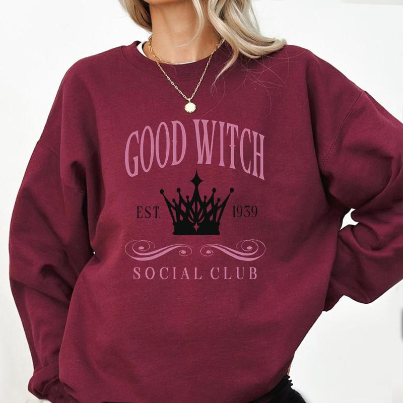 Vintage GOOD WITCH or BAD Witch Social Club Sweatshirt Harajuku Pullover Crewneck Womens Clothing Streetwear Hoodies Sweat 4XL
Vintage GOOD WITCH or BAD Witch Social Club Sweatshirt Harajuku Pullover Crewneck Womens Clothing Streetwear Hoodies Sweat 4XL