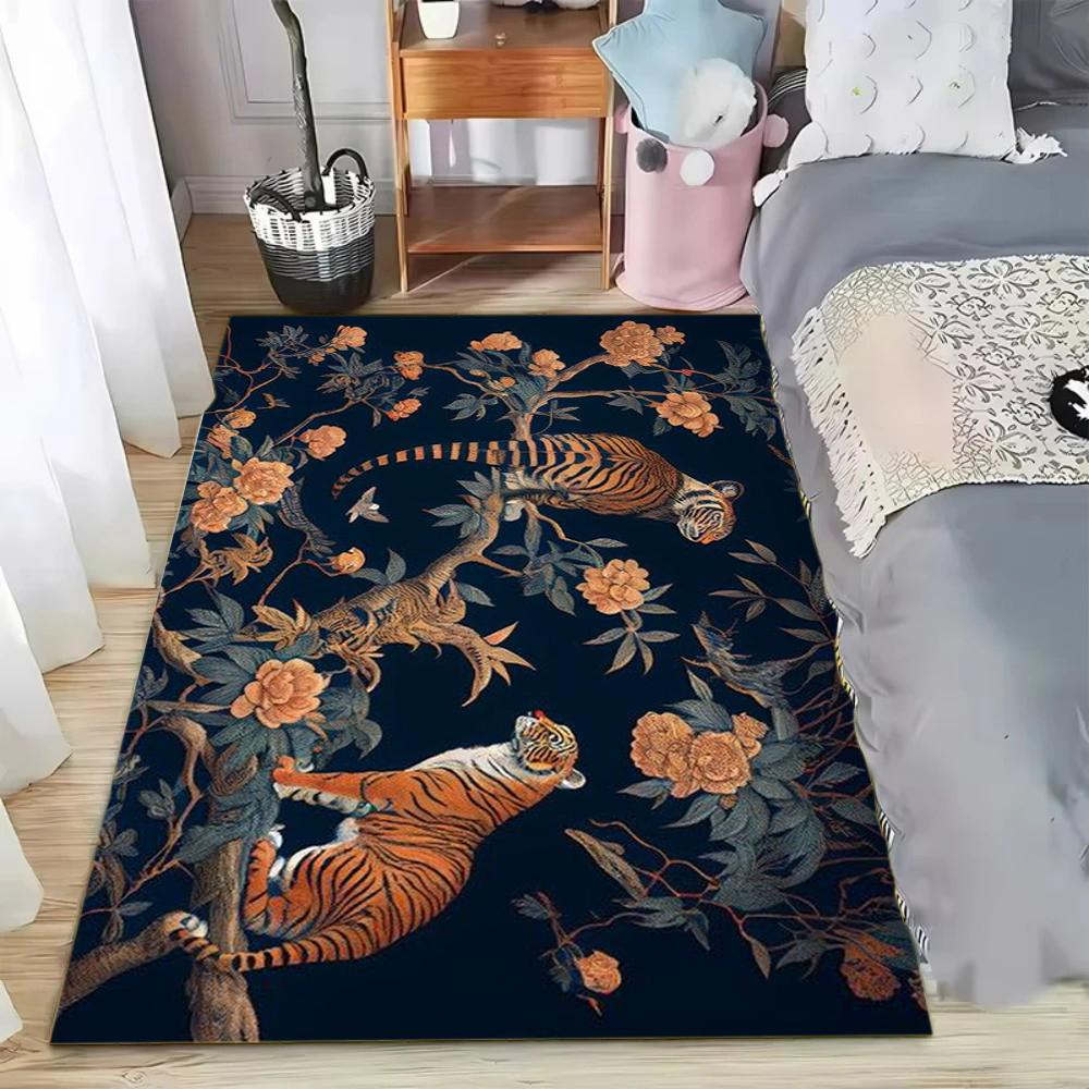Chinese Style Tiger Printed Floor Mat Plant Flowers Tiger Carpet Soft Floor Mat Living Room Entrance Carpet 40x60cm
Chinese Style Tiger Printed Floor Mat Plant Flowers Tiger Carpet Soft Floor Mat Living Room Entrance Carpet 40x60cm