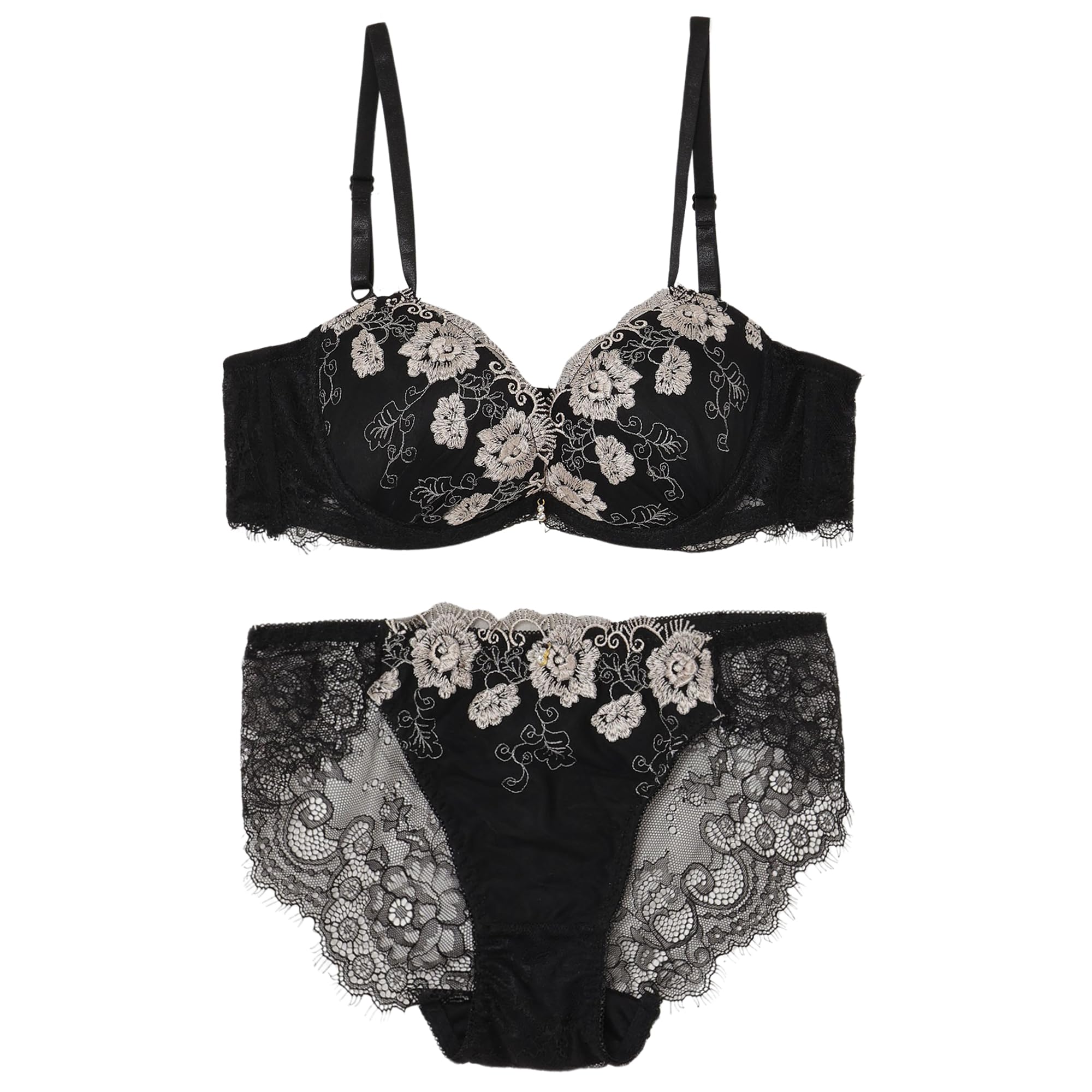 RAVIR Нижнее белье Бюстгальтер и трусики Ресничное Классическое C75 Женский Комплект, Кружево, Прозрачный, Вышитый, Черный, (Трусики L) чёрный
RAVIR Нижнее белье Бюстгальтер и трусики Ресничное Классическое C75 Женский Комплект, Кружево, Прозрачный, Вышитый, Черный, (Трусики L) чёрный