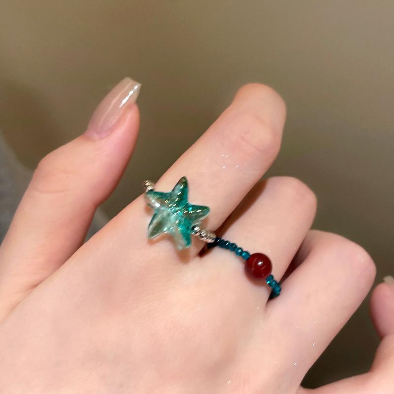 Versatile glazed starfish, ring niche light luxury high-end index finger ring fashion temperament simple jewelry women
Versatile glazed starfish, ring niche light luxury high-end index finger ring fashion temperament simple jewelry women