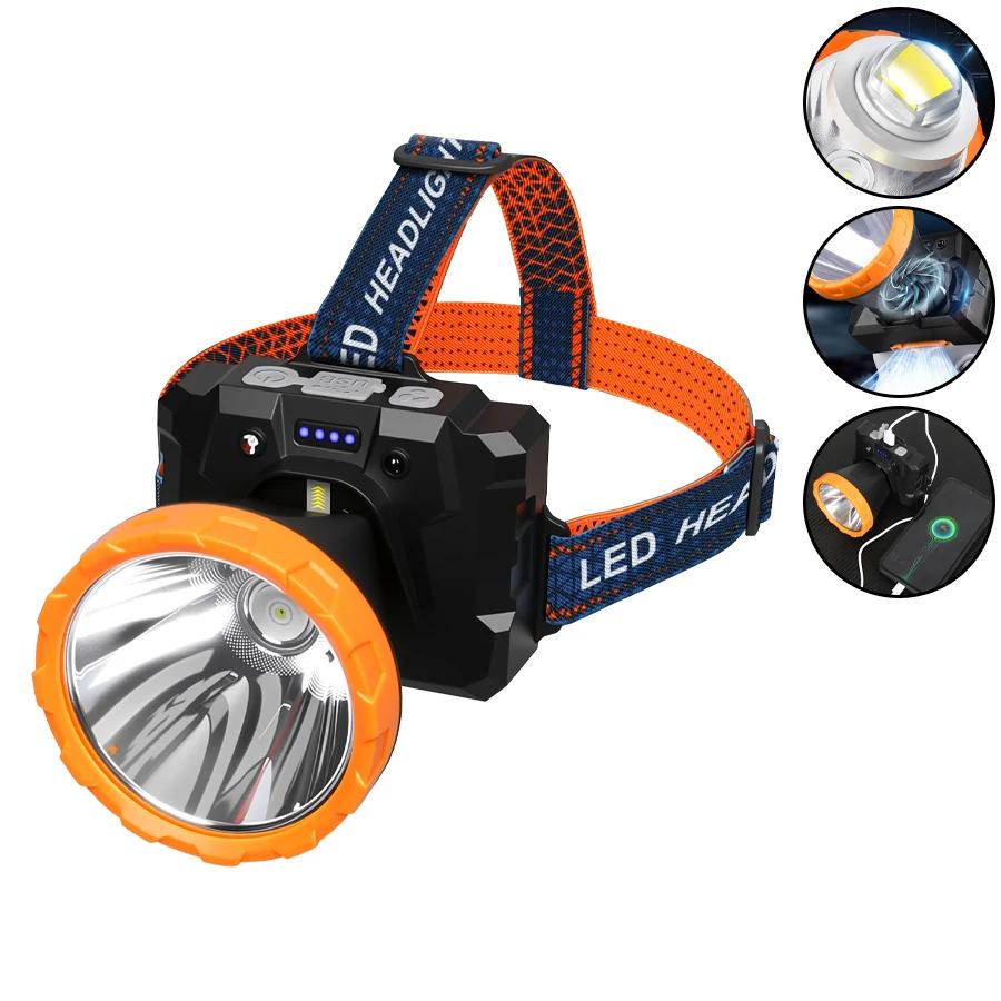 Super Bright Induction Headlamp USB Rechargeable Headlight with Built in Fan Outdoor Waterproof Camping Fishing Powerful Lantern
Super Bright Induction Headlamp USB Rechargeable Headlight with Built in Fan Outdoor Waterproof Camping Fishing Powerful Lantern