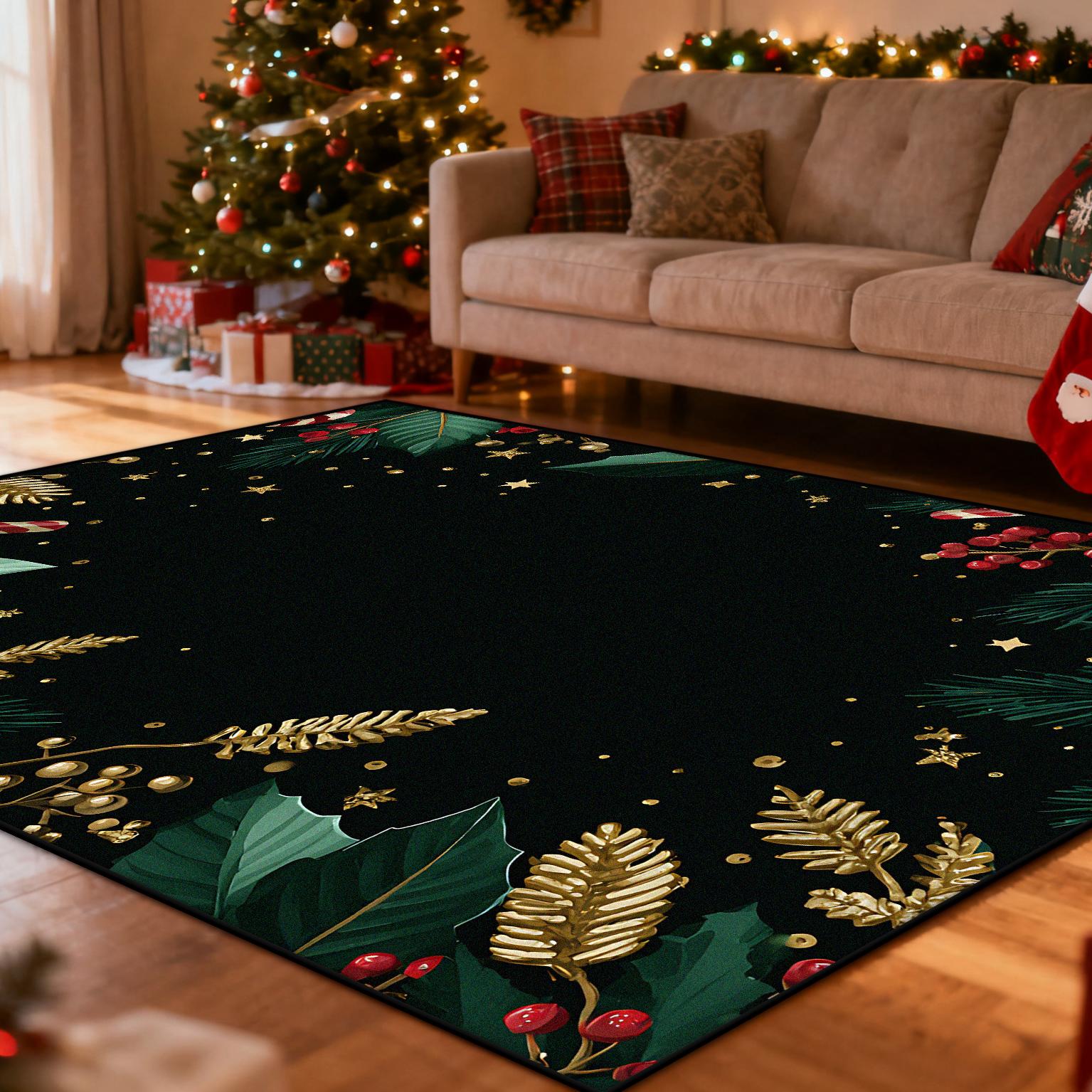 Green CARPET FOR LIVE ROOM Washable Large Area Rugs Christmas Style Area Rug Non-slip Decoration Home Modern Entrance Door Mat 60x90cm
Green CARPET FOR LIVE ROOM Washable Large Area Rugs Christmas Style Area Rug Non-slip Decoration Home Modern Entrance Door Mat 60x90cm