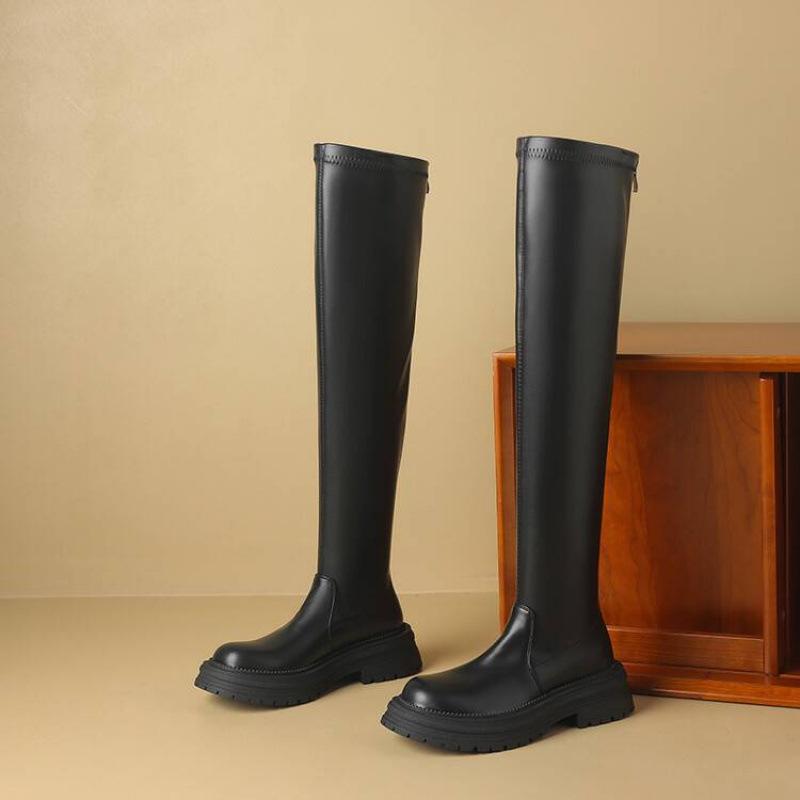 Осенне-зимние черные кожаные ботфорты женские удобные на толстой подошве нескользящие большого размера женские ботинки средний каблук новые с круглым носом M 39 чёрный
Осенне-зимние черные кожаные ботфорты женские удобные на толстой подошве нескользящие большого размера женские ботинки средний каблук новые с круглым носом M 39 чёрный