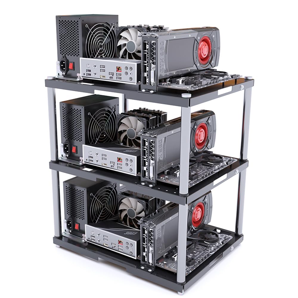 CRBUKESI DIY PC Case Holder Open Case Made of Metal for ATX MATX ITX Stacking чорний
CRBUKESI DIY PC Case Holder Open Case Made of Metal for ATX MATX ITX Stacking чорний
