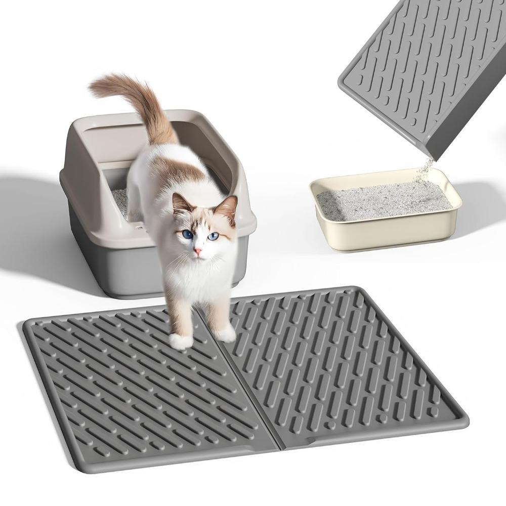 Silicone Pet Mat Foldable Cat Foot Pad New Cat Litter Mat Controlling Scattering сірий
Silicone Pet Mat Foldable Cat Foot Pad New Cat Litter Mat Controlling Scattering сірий