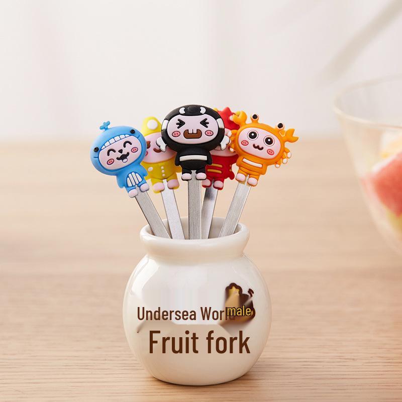 Детские вилки для фруктов из нержавеющей стали - Милые десертные и пирожные вилки с банкой для хранения для домашнего использования для малышей
Детские вилки для фруктов из нержавеющей стали - Милые десертные и пирожные вилки с банкой для хранения для домашнего использования для малышей