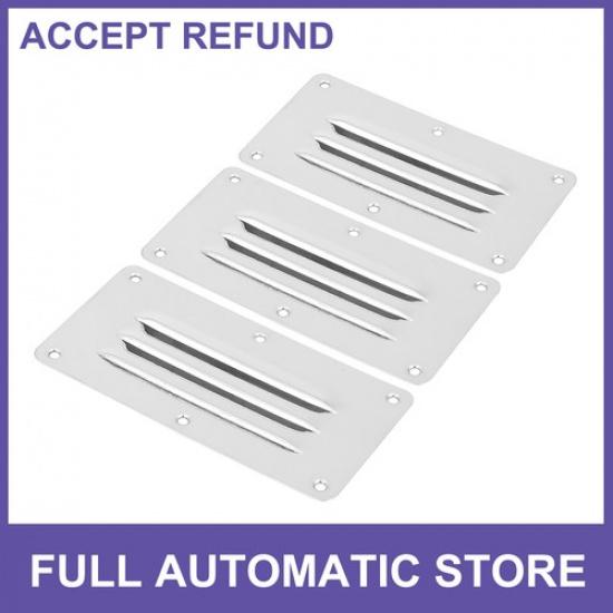 3pcs Boat Stainless Steel Louvered Ventilation Rectangular Venting Panel Cover
3pcs Boat Stainless Steel Louvered Ventilation Rectangular Venting Panel Cover