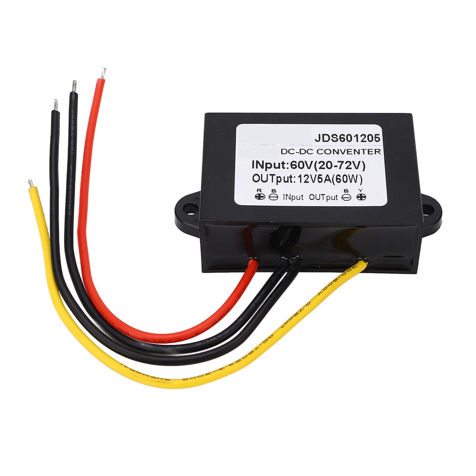 DC to DC Conventer Buck Adjustable 60V(2072V) to 12V 5A PP Shell Epoxy Resin Power Supplies
DC to DC Conventer Buck Adjustable 60V(2072V) to 12V 5A PP Shell Epoxy Resin Power Supplies