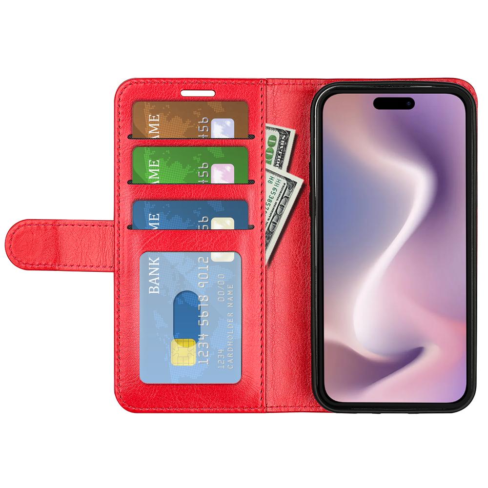 For iPhone 16 Plus Case Crazy Horse Texture Leather Phone Cover Horizontal Viewing Stand Red
For iPhone 16 Plus Case Crazy Horse Texture Leather Phone Cover Horizontal Viewing Stand Red