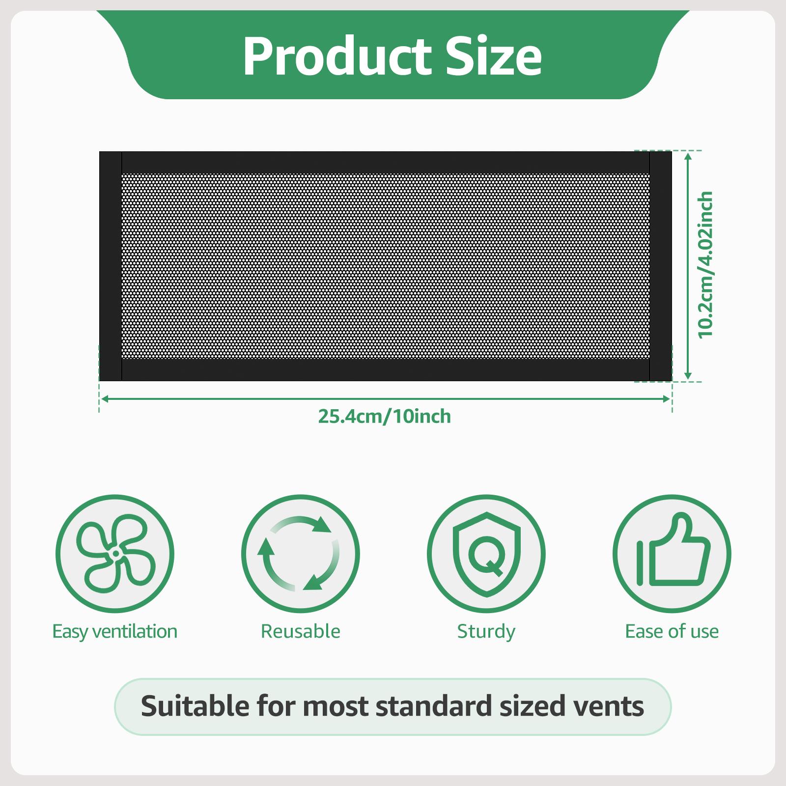 8Pcs 10x4inch Hon&Guan Floor Vent Covers Strong Magnetic Vent Mesh Air Vent Filters PVC Floor Register Vent Screens for Home Flo
8Pcs 10x4inch Hon&Guan Floor Vent Covers Strong Magnetic Vent Mesh Air Vent Filters PVC Floor Register Vent Screens for Home Flo