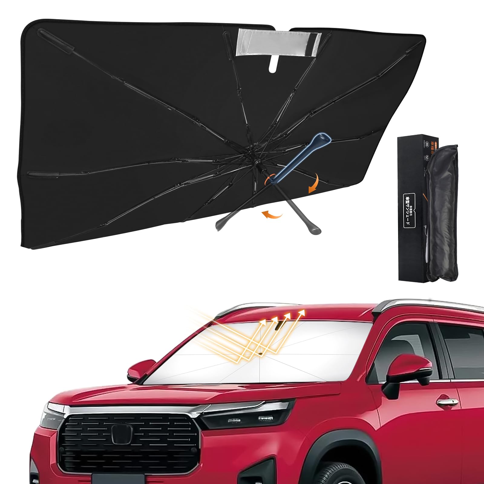 New Honda DG5 Model Light UV Windshield 10 Fiberglass Easy Storage Bag Included with Honda DG5 Models 2024 WR-V Umbrella-Style Sunshade, чёрный
New Honda DG5 Model Light UV Windshield 10 Fiberglass Easy Storage Bag Included with Honda DG5 Models 2024 WR-V Umbrella-Style Sunshade, чёрный