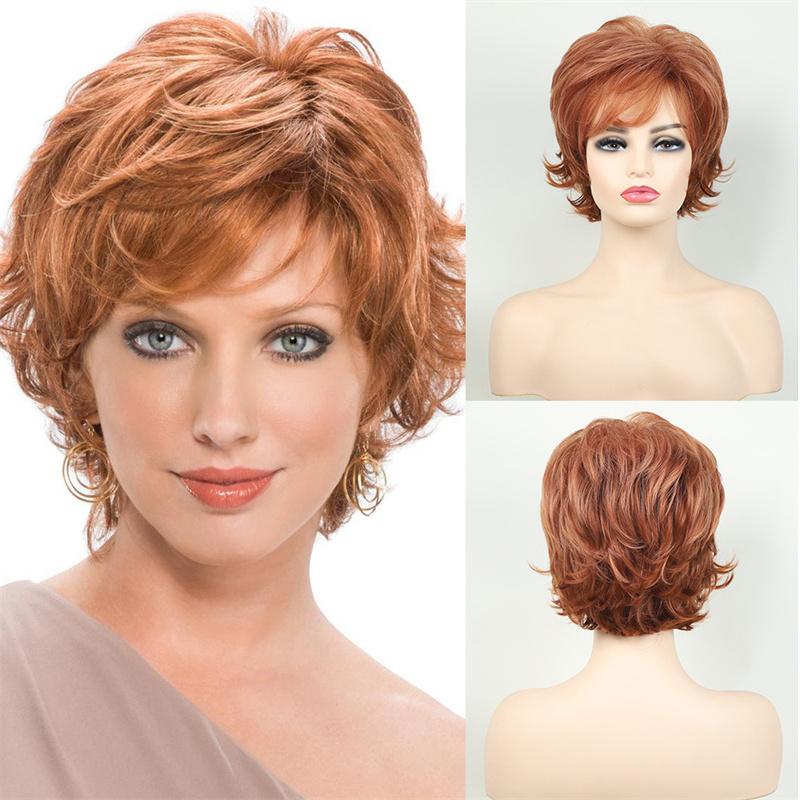 Synthetic Short Wigs for Women Orange Brown Auburn Wig Pixie Cut Wig Halloween Cosplay Party Costume Natural Hairstyles
Synthetic Short Wigs for Women Orange Brown Auburn Wig Pixie Cut Wig Halloween Cosplay Party Costume Natural Hairstyles