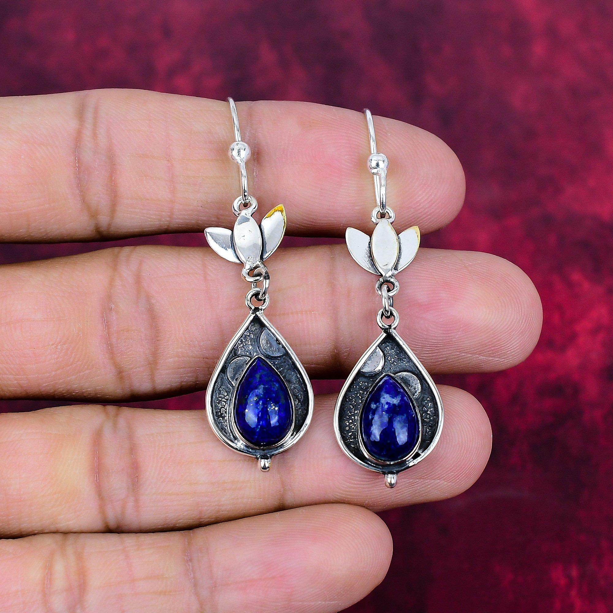 Серьги из лазурита из стерлингового серебра 925 пробы, Ювелирные изделия с драгоценными камнями ручной работы, Подарки для жены, Совершенно новые серьги 2.36 Inches
Серьги из лазурита из стерлингового серебра 925 пробы, Ювелирные изделия с драгоценными камнями ручной работы, Подарки для жены, Совершенно новые серьги 2.36 Inches