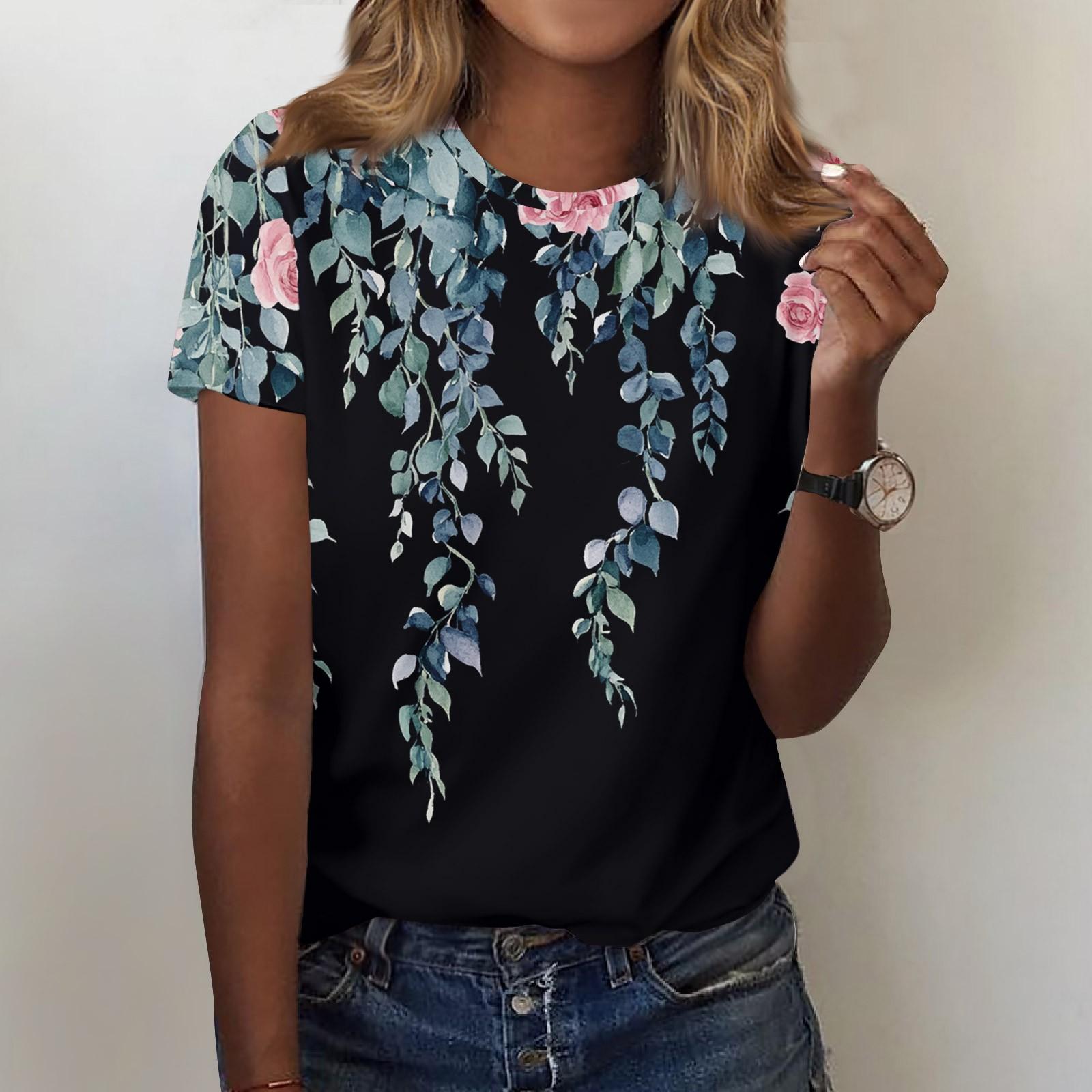 Женская мода повседневная футболка с круглым вырезом и короткими рукавами, топ, футболка, топ M чёрный
Женская мода повседневная футболка с круглым вырезом и короткими рукавами, топ, футболка, топ M чёрный