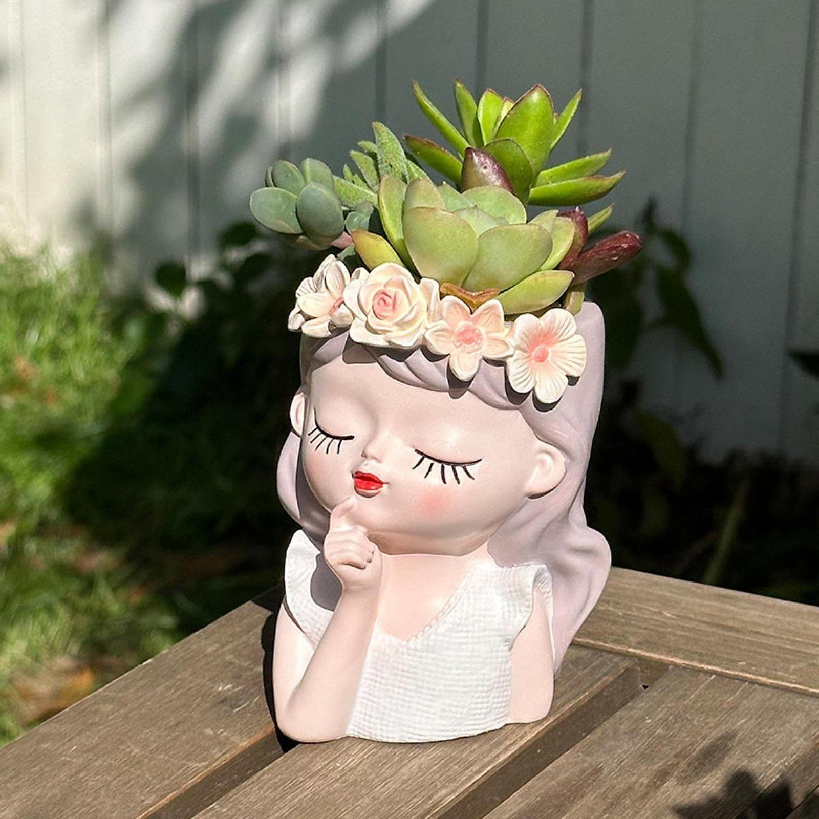 Fairy Head Flower Pot Creative Holder for Photos And Events in Garden Or Balcony
Fairy Head Flower Pot Creative Holder for Photos And Events in Garden Or Balcony