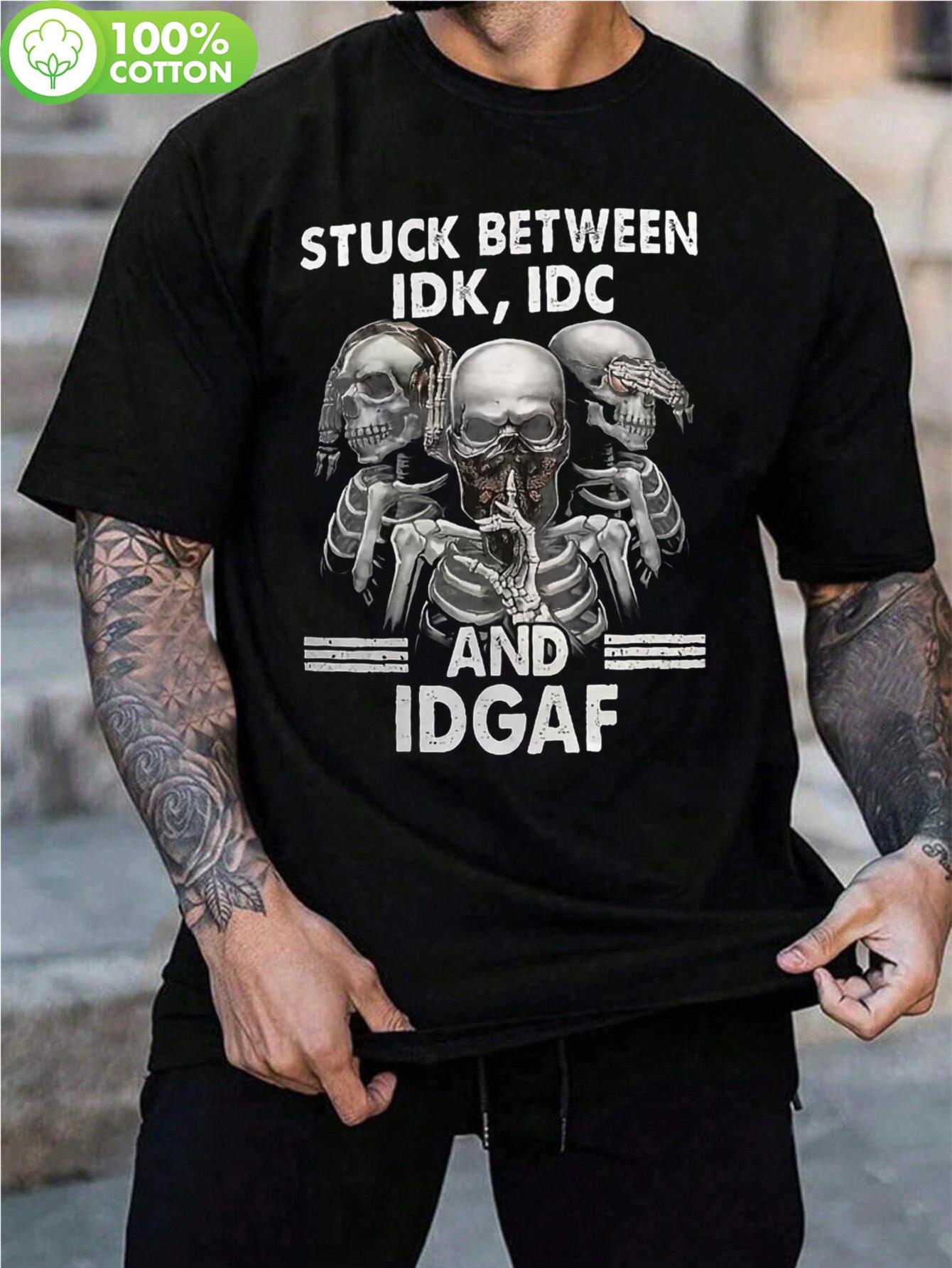 2D Skull Printed T-shirt - Soft 100% Cotton Regular Fit Round Neck Short Sleeve L
2D Skull Printed T-shirt - Soft 100% Cotton Regular Fit Round Neck Short Sleeve L