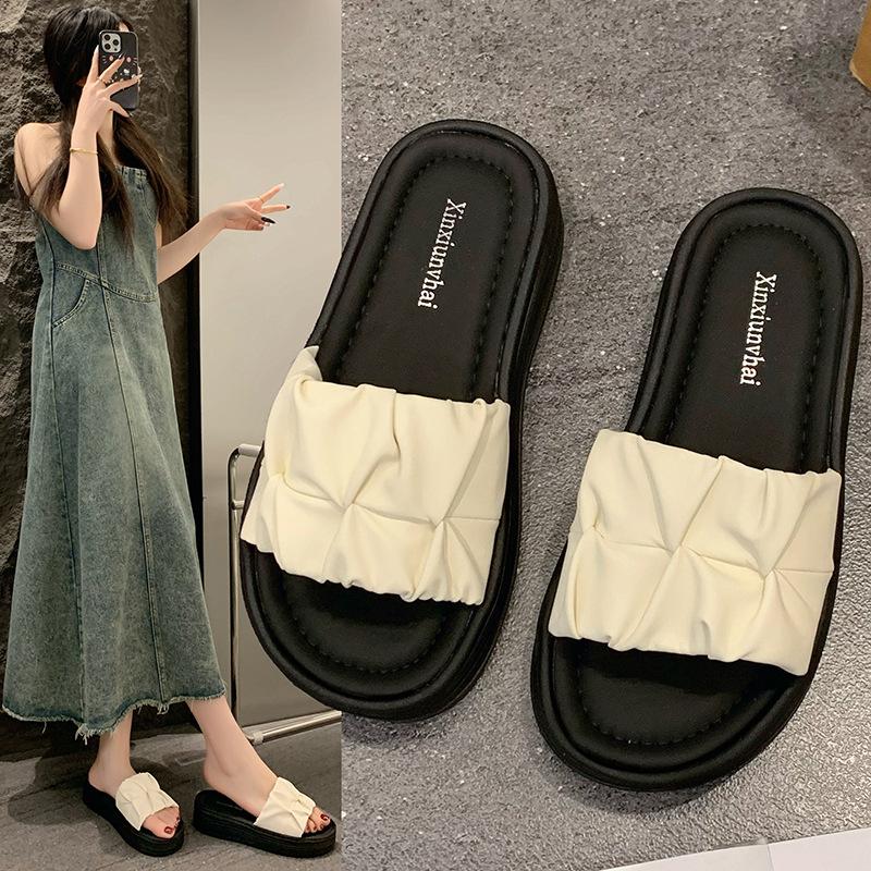 Fairy wind wears platform slippers female fashion summer pleated shoes fashion middle heel women s shoes beach shoes tide 40 хакі
Fairy wind wears platform slippers female fashion summer pleated shoes fashion middle heel women s shoes beach shoes tide 40 хакі