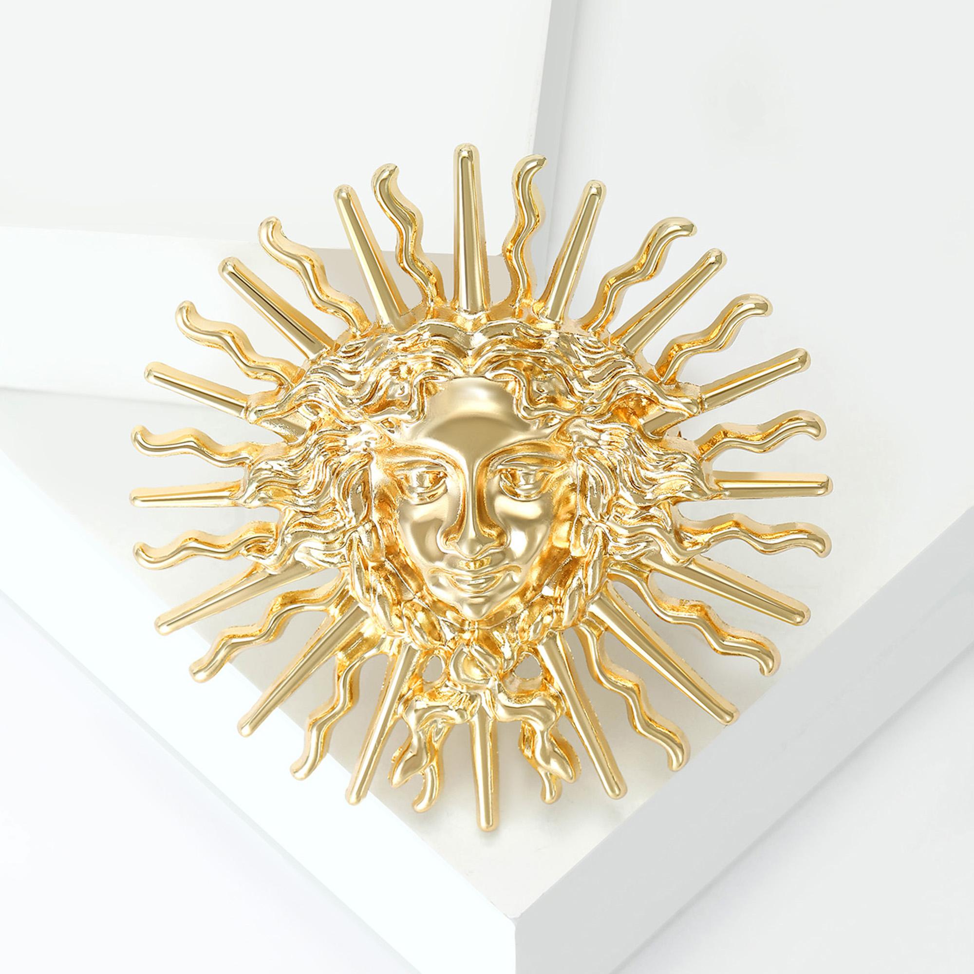 Fashion Glossy Sun Brooches for Women Unisex Classic Ramadan Pins Keychain Event Party New Gifts Jewelry Decoration Accessories
Fashion Glossy Sun Brooches for Women Unisex Classic Ramadan Pins Keychain Event Party New Gifts Jewelry Decoration Accessories