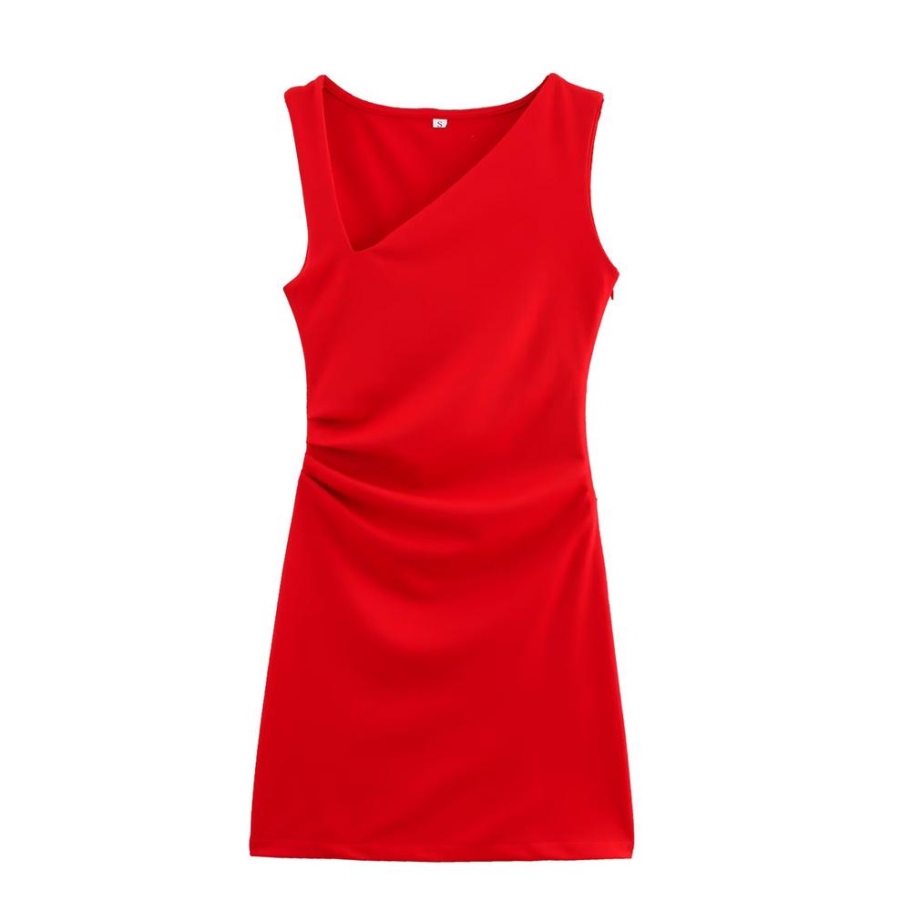 2025 Spring/Summer Women s Slim Pleated Dress with Oblique Collar S червоний
2025 Spring/Summer Women s Slim Pleated Dress with Oblique Collar S червоний
