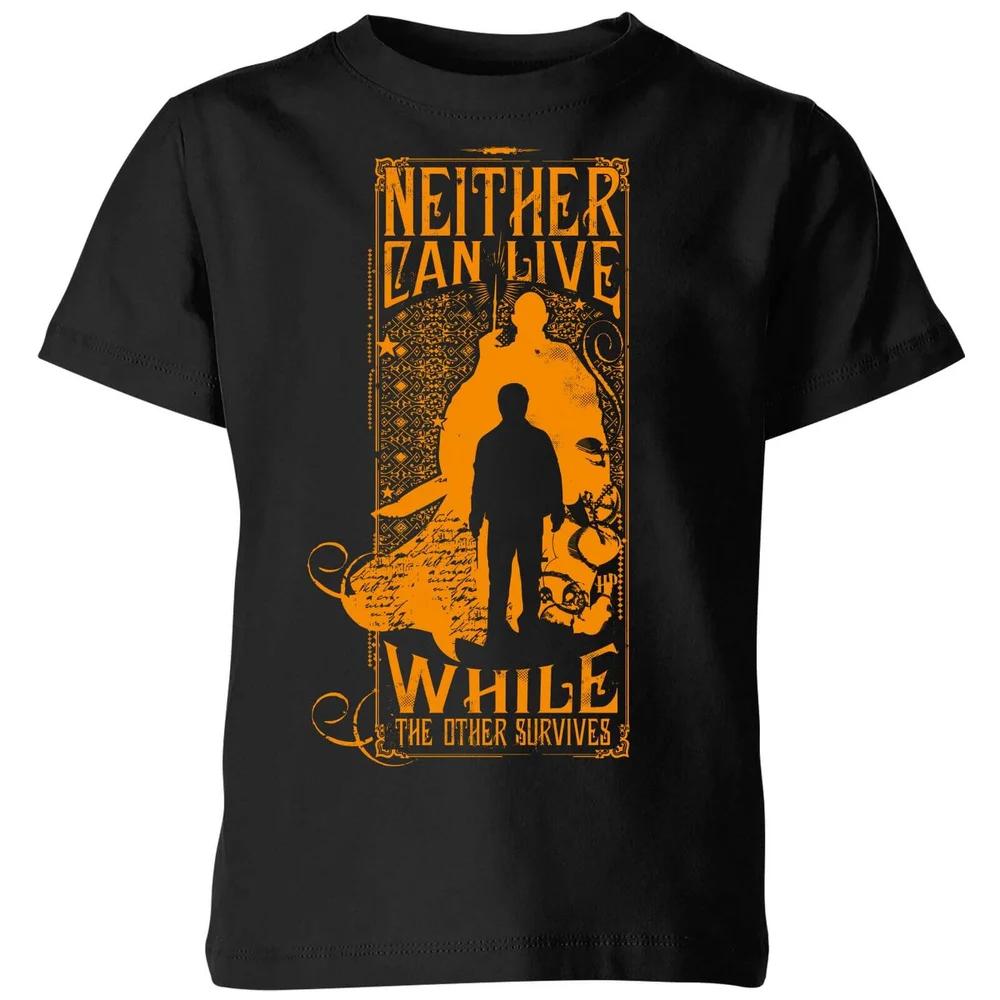 Harry Potter Neither Can Live Kids T-Shirt - Black - 3-4 Years 160
Harry Potter Neither Can Live Kids T-Shirt - Black - 3-4 Years 160