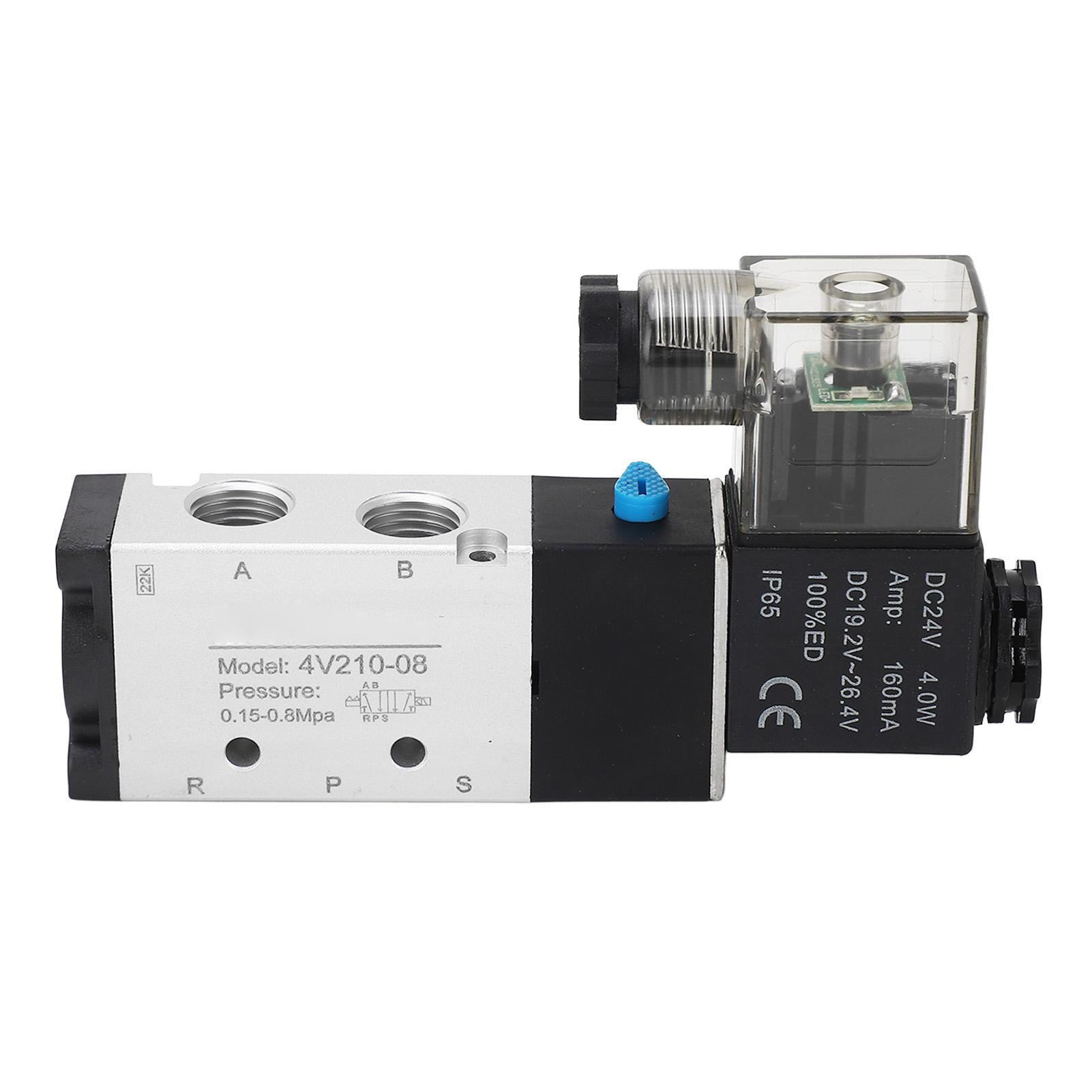 Solenoid Air Valve 2 Position 5 Way Aluminum Alloy High Accuracy Pneumatic Reversing Valve DC24V PT
Solenoid Air Valve 2 Position 5 Way Aluminum Alloy High Accuracy Pneumatic Reversing Valve DC24V PT