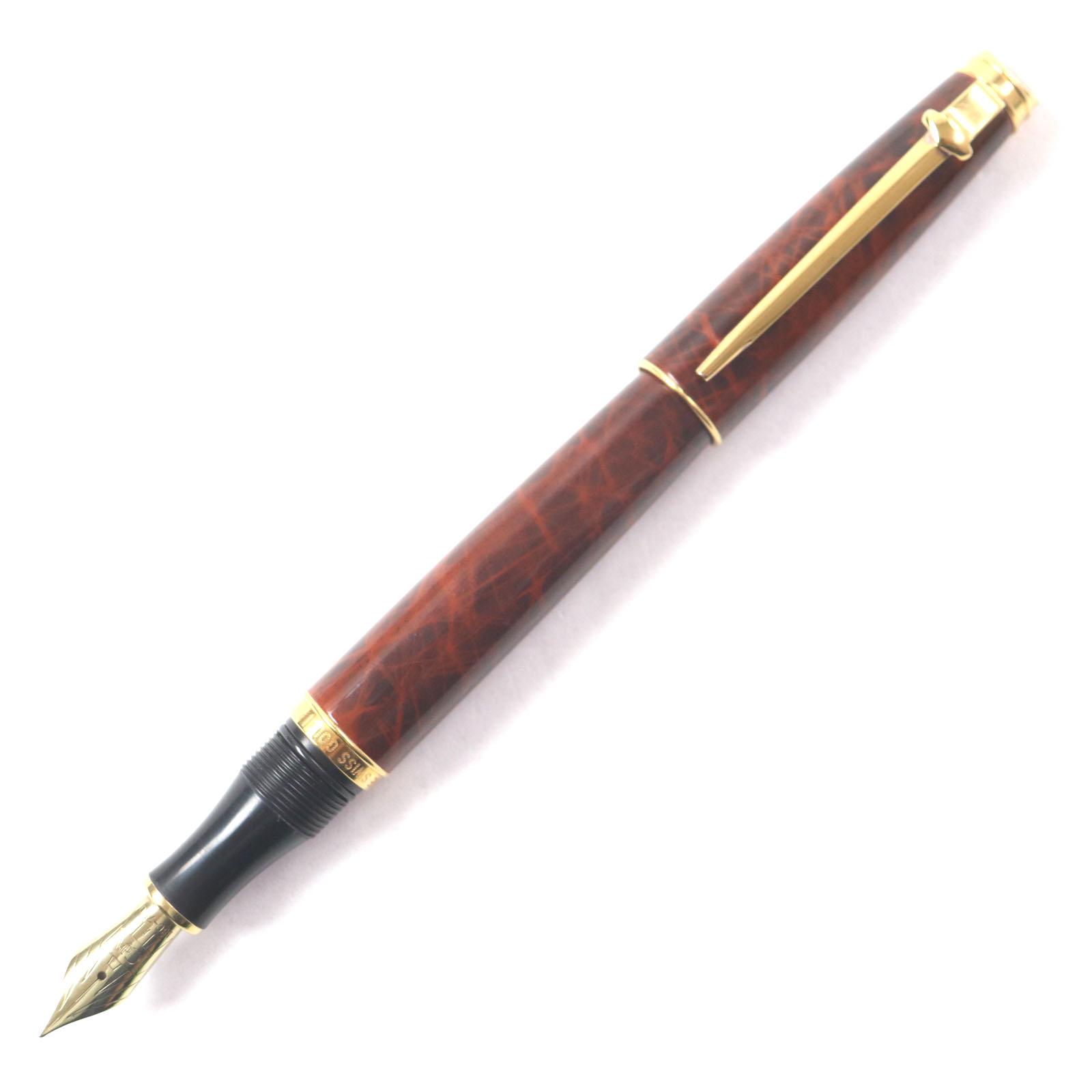Very Good CARAN dACHE fountain pen Geneva Collection Lacquer Ecaille Marble Pattern Brown 18K mens Used
Very Good CARAN dACHE fountain pen Geneva Collection Lacquer Ecaille Marble Pattern Brown 18K mens Used