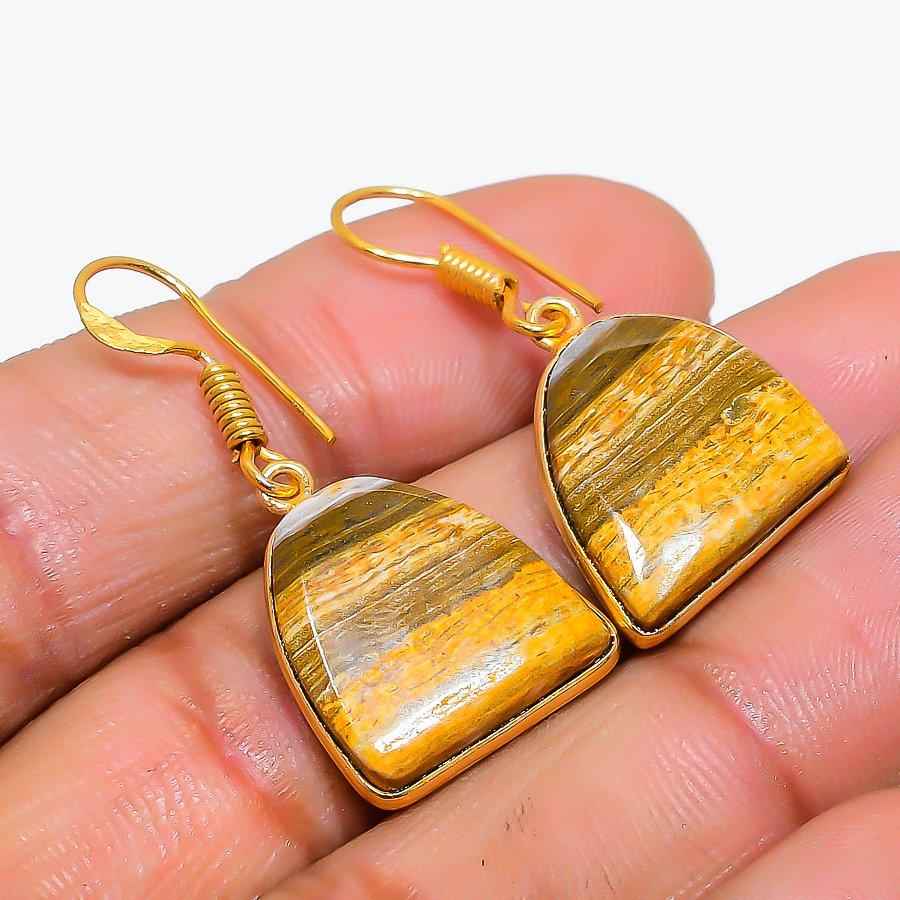 Rhyolite Jasper Gemstone 925 Solid Sterling Silver Jewelry Earring 1.38 GK-5745
Rhyolite Jasper Gemstone 925 Solid Sterling Silver Jewelry Earring 1.38 GK-5745