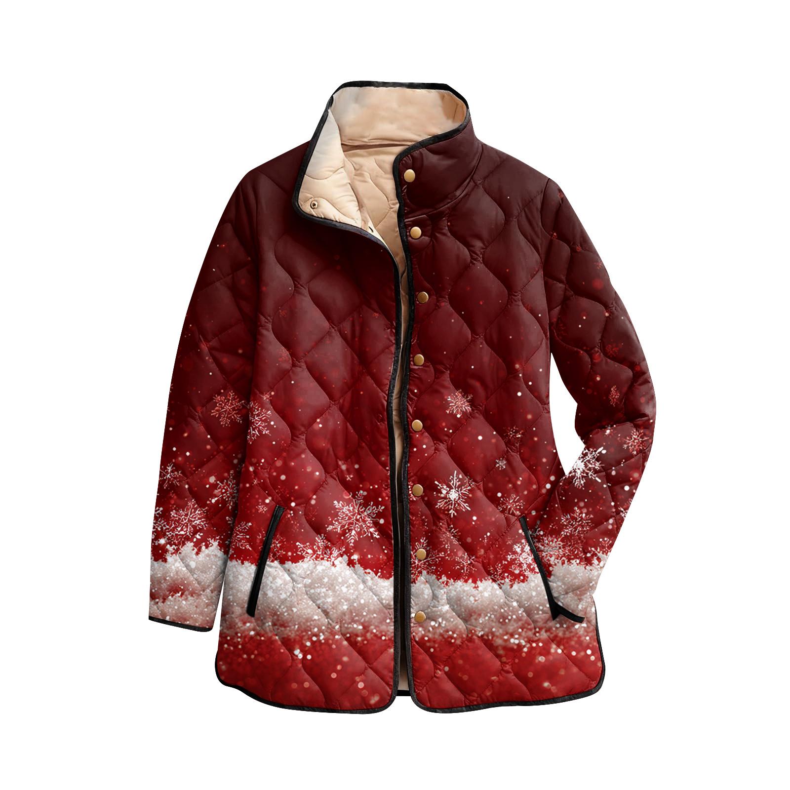 Женское хлопковое пальто на пуговицах с высоким воротником, рождественским принтом, с подкладкой и длинными рукавами XS арбуз красный
Женское хлопковое пальто на пуговицах с высоким воротником, рождественским принтом, с подкладкой и длинными рукавами XS арбуз красный