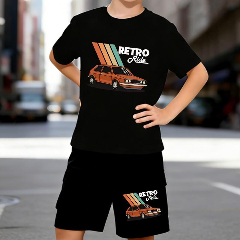Boys 2 Piece Vintage Trendy Car Printed Outfit, Short Sleeve T-Shirt and Shorts Set for Kids Age 5-14,white,Black Sporty Casual Summer Clothes 5-6 Years чёрный
Boys 2 Piece Vintage Trendy Car Printed Outfit, Short Sleeve T-Shirt and Shorts Set for Kids Age 5-14,white,Black Sporty Casual Summer Clothes 5-6 Years чёрный