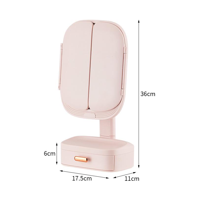 Rotatable Tabletop Vanity Mirror with Light - Multifunctional Flip-Out Surface for Makeup & Beauty Standard
Rotatable Tabletop Vanity Mirror with Light - Multifunctional Flip-Out Surface for Makeup & Beauty Standard