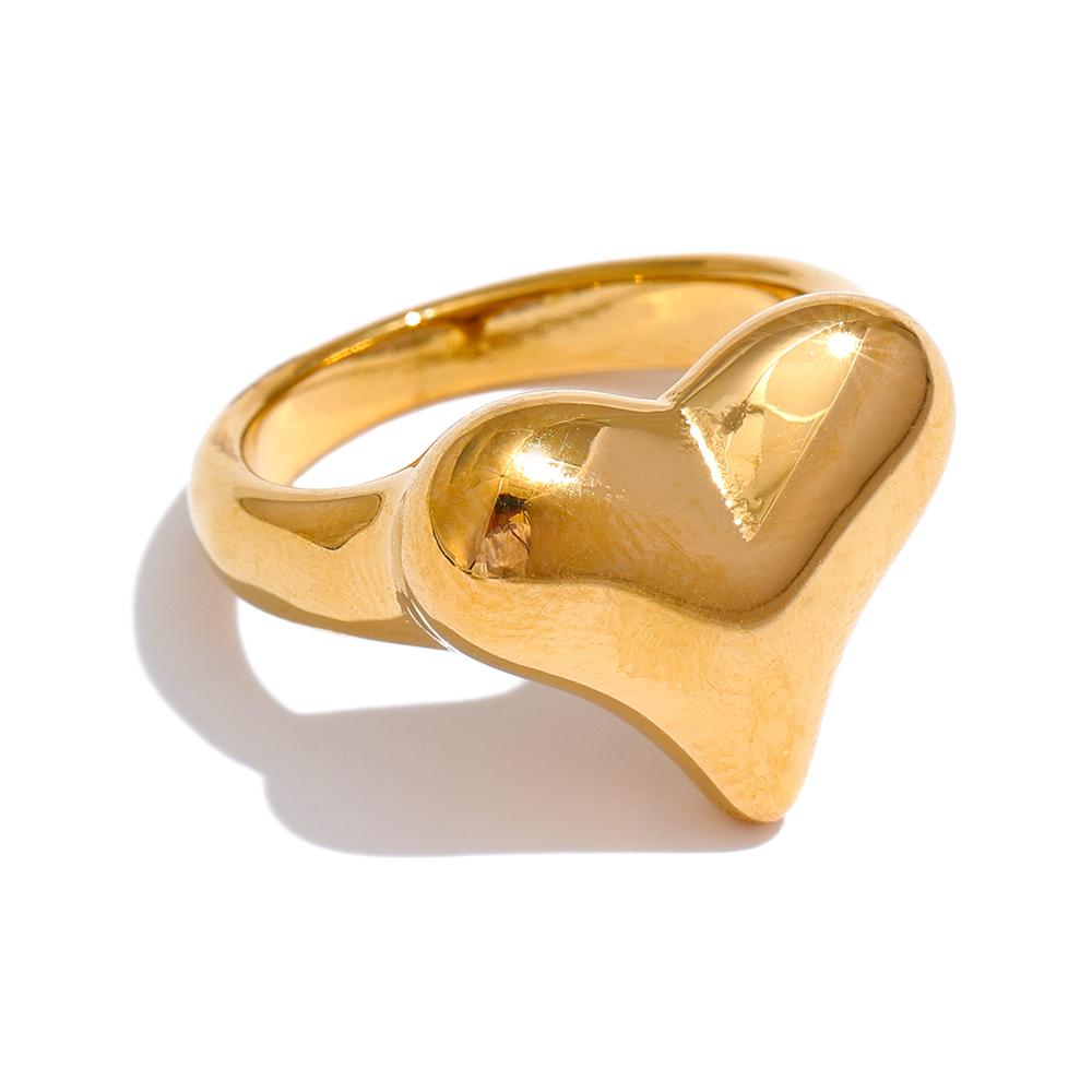Yhpup Stainless Steel Heart Love Ring Water Resistant 18K PVD Plated Romantic Gift Charm Fashion Jewelry Accessories 6
Yhpup Stainless Steel Heart Love Ring Water Resistant 18K PVD Plated Romantic Gift Charm Fashion Jewelry Accessories 6
