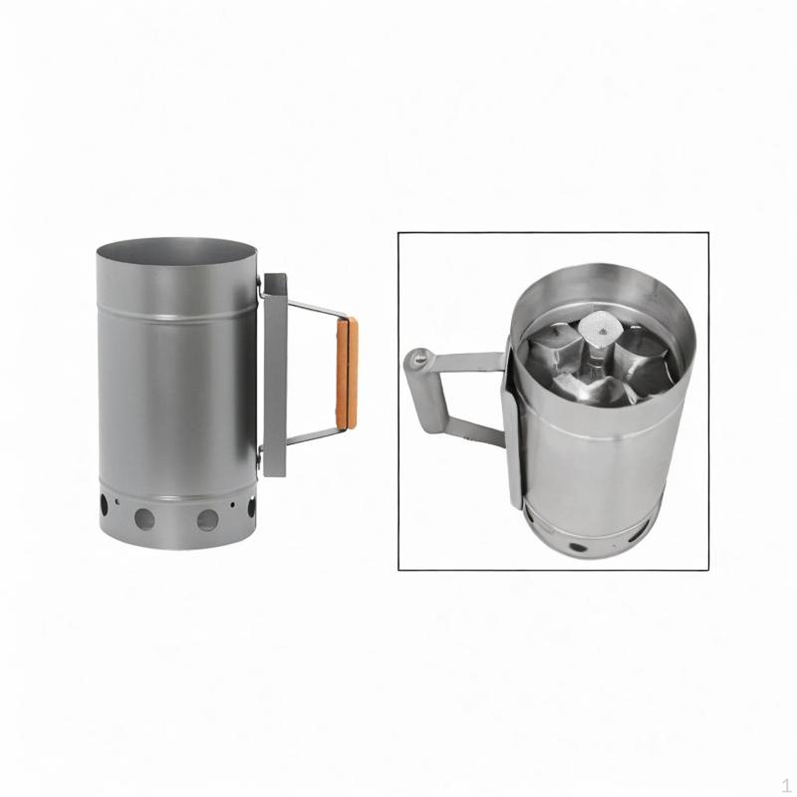 BBQ Chimney Starter Grill Tool Portable for Charcoal and Barbecues Grilling Outside Argent
BBQ Chimney Starter Grill Tool Portable for Charcoal and Barbecues Grilling Outside Argent