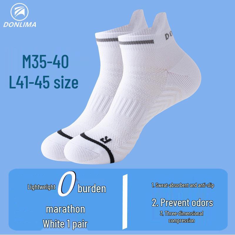 Быстросохнущие компрессионные носки для бега с нескользящей подошвой для мужчин и женщин – Дышащие, короткие, с махровой подошвой L (US 8-11) белый
Быстросохнущие компрессионные носки для бега с нескользящей подошвой для мужчин и женщин – Дышащие, короткие, с махровой подошвой L (US 8-11) белый