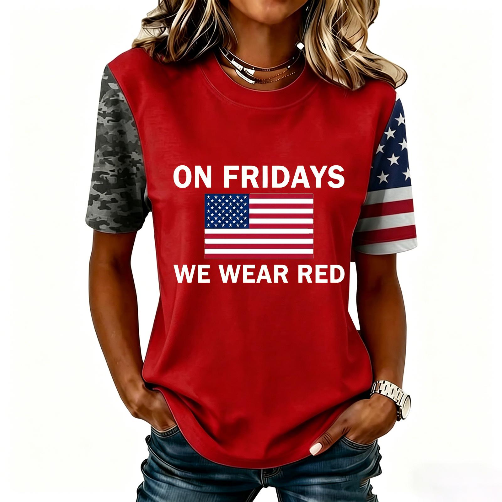 Women s Casual Short Sleeve T-Shirt Crew Neck Letter Print Top Patriotic Sleeve Design Relaxed Fit Lightweight Fabric XXXL синий
Women s Casual Short Sleeve T-Shirt Crew Neck Letter Print Top Patriotic Sleeve Design Relaxed Fit Lightweight Fabric XXXL синий