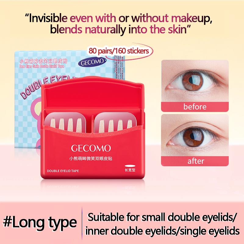 GECOMO New Double Eyelid Sticker Waterproof&Swheatproof All-Day Wear Defining For Daily Use
GECOMO New Double Eyelid Sticker Waterproof&Swheatproof All-Day Wear Defining For Daily Use