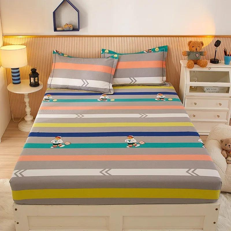 Комплект простыней на резинке с рисунком милого плюшевого мишки, 100% хлопок, противоскользящий чехол для матраса с наволочками, комплект постельного белья для мальчиков и девочек 120x200x25cm 3Pcs
Комплект простыней на резинке с рисунком милого плюшевого мишки, 100% хлопок, противоскользящий чехол для матраса с наволочками, комплект постельного белья для мальчиков и девочек 120x200x25cm 3Pcs